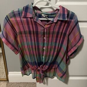 Womens Plaid Top
